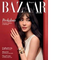 Peekaboo The cover of the November 2025 issue of Harper's BAZAAR Singapore magazine.