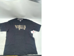 black short-sleeved graphic t-shirt. black short-sleeved graphic t-shirt.