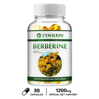 Coolkin Berberine Extract 600 mg supports immune function for health and digestive health. 120 capsules.