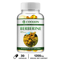 Coolkin Berberine Extract 600 mg supports immune function for health and digestive health. 120 capsules.