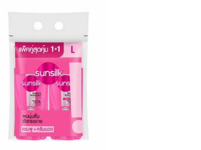 Set of 2 Sunsilk Smooth & Manageable Shampoo (Pink) 325ml + Conditioner 300ml Set of 2 Sunsilk Smooth & Manageable Shampoo (Pink) 325ml + Conditioner 300ml