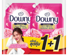 Set of 2 Downy Garden Bloom Fabric Softener, Extra Concentrated Formula, Blooming Garden Scent, 1 Liter.