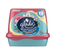 GLADE ESSENCE ELITE air freshener gel, 180 grams, White Rose and Peony scent.