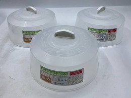 Set of 3 Microwave food warming cover 