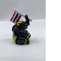 A small, black Thai elephant statue; a collector's item.