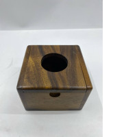 Wooden tissue box