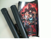 Set of tubes and 2 Netflix posters