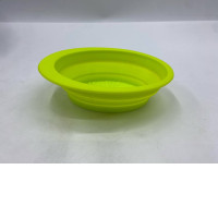 collapsible silicone travel bowl, likely for a pet. 