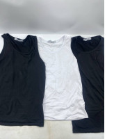 Set of 3 Men's white and black tank tops 