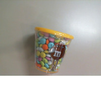 Jar of M&M candy Jar of M&M candy