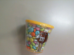 Jar of M&M candy