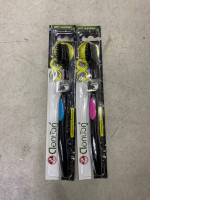 set of 2 Twin Lotus Bamboo Charcoal Toothbrush