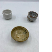 Set of 3 Japanese glass teacup 