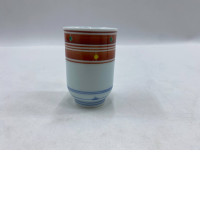 Glass, Japanese style porcelain tea cup.