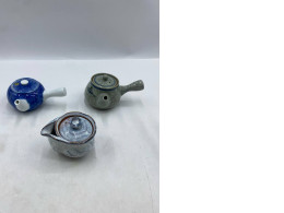 Set of 3 Japanese glass teapot 