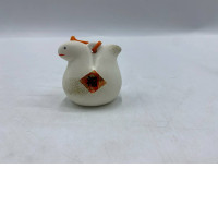  small glass bell-shaped figurine from Japan, presumably symbolizing the animal representing the year of the snake or the rabbit in the Chinese zodiac.