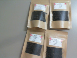 A set of 4 types of loose leaf tea, Tea Gaba Thailand. GuShu Doi Pumen. Jin Xiang Hong Cha Mi Xiang. Dong Fan Mei Ren. Jing Xuan Dong Fan Mei ren