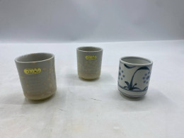 Set of 3 Glass, tall Japanese hot tea cup. Set of 3 Glass, tall Japanese hot tea cup.