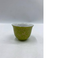 Glass, Japanese red glass cup with gold patterns. Glass, Japanese red glass cup with gold patterns.