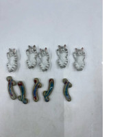 Set of 10 Glass coasters with cat and ocean wave designs. Set of 10 Glass coasters with cat and ocean wave designs.