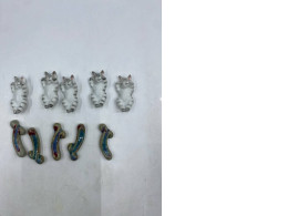 Set of 10 Glass coasters with cat and ocean wave designs. Set of 10 Glass coasters with cat and ocean wave designs.