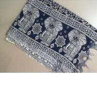 Beach coverup with elephants