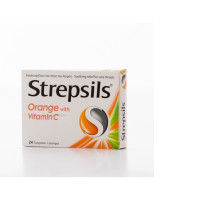 strepsils orange with vitamin c 24 lozenges