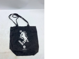 Black canvas shoulder bag