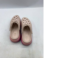 Crocs Mega Crush sandals in pink.