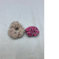 Set of 2 Furry and patterned hair ties 