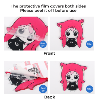 set of five acrylic figurines depicting a little man