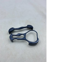 blue titanium-coated stainless steel hairstylist or barber scissors bracelet. 
