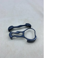 blue titanium-coated stainless steel hairstylist or barber scissors bracelet. 