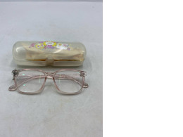 Eyeglasses and eyeglass cases.