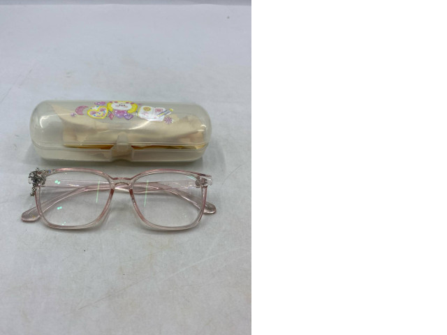 Eyeglasses and eyeglass cases. Eyeglasses and eyeglass cases.