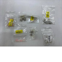 set of 7 Metal pendants for decorating necklaces.