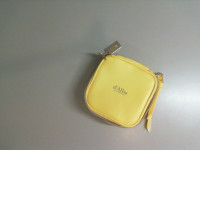 Small yellow cosmetic bag