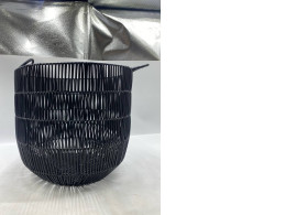 Black wicker basket Black wicker basket