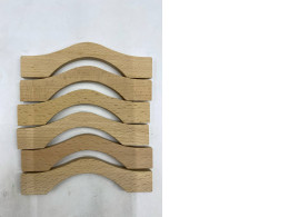 set of 6 Wooden drawer handles