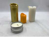 set of 4 Cylindrical candle