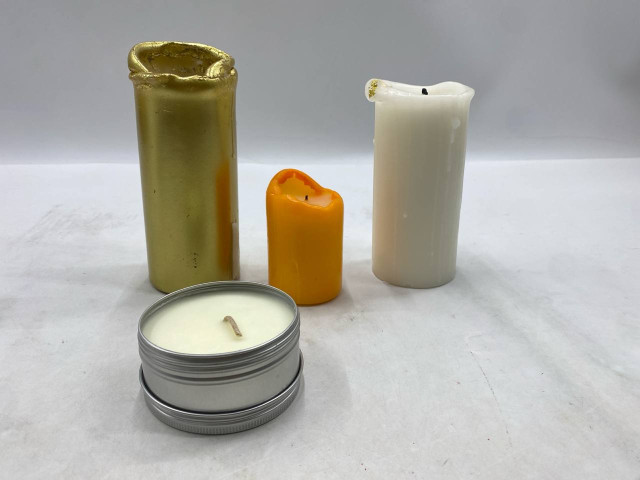 set of 4 Cylindrical candle set of 4 Cylindrical candle