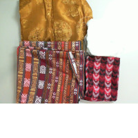 A set of 4 types of fabric for sewing clothes A set of 4 types of fabric for sewing clothes