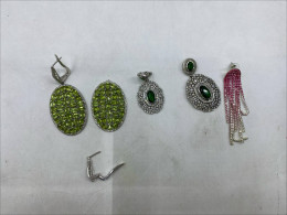 set of 5 Peridot jewelry