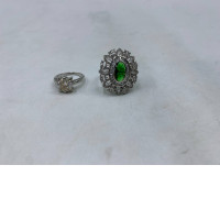 set of 2 Gemstone ring set of 2 Gemstone ring