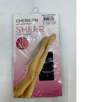 Women's long black stockings