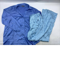 Long-sleeved pajama set with long pants.