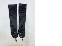 Long black gloves for women