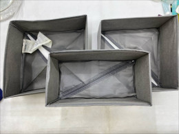 Set of 3 Foldable fabric storage box Set of 3 Foldable fabric storage box