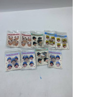 Set of 9 Pen casings in the shape of celebrities.