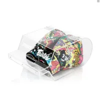 Boxing gloves in a plastic container